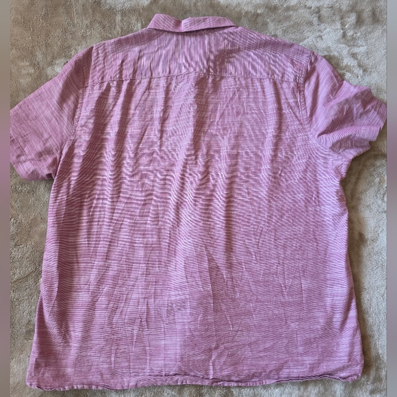 ** Perry Ellis Pink Casual Button Down Shirt, Size XXL - Picture 5 of 5